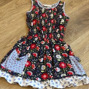 Matilda Jane Navy Floral Kids Dress
